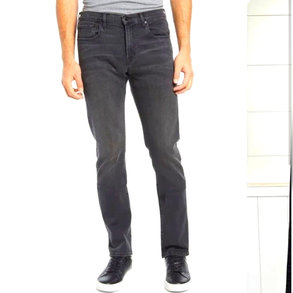 NWT Edwin Endurance Maddox Slim Jean Knightryder Black Fade Wash 36/33 - Picture 1 of 4